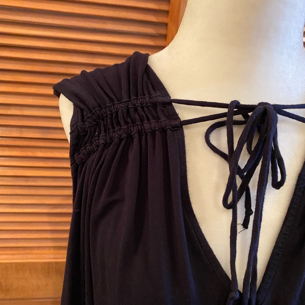 Free People soft and comfy flow black top. - Picture 2 of 6
